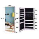 GAOMON 4-layer Storage Cabinet with Mirror Wall-mount Storage Organizer White