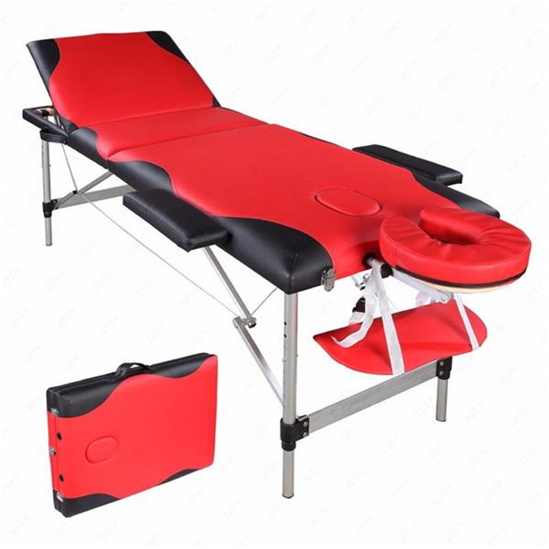 DSSTYLES Massage Table Bed Folding Spa Body Beauty Bed Portable
