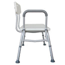 GAOMON Bathroom Safety Shower Chair with Back Anti-Slip Anti-Rust Bath Chair
