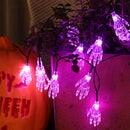 GAOMON LED Solar String Light Purple Bat Light for Halloween Party Decorations