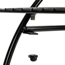 GAOMON 2-Tier Flower Pot Stand Garden Cart Design Plant Holder Black