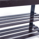 GAOMON 3 Tiers Bamboo Stool Shoe Rack Household Shoe Organizer 90cm Brown