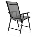 GAOMON 4pcs/set Portable Folding Chairs with Armrests Grey