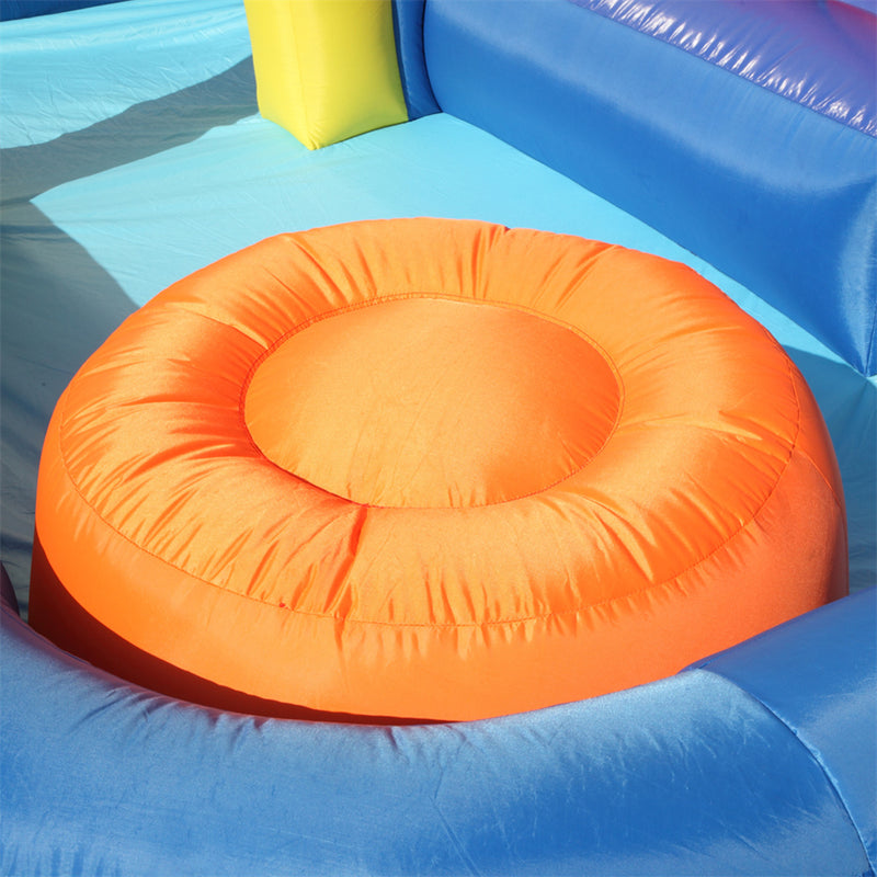 THBOXES Inflatable Castle Water Slide Bouncer Without Fan with Nozzle Arch 4.3x4x2.05m