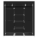 GAOMON 150*45*175 Portable Clothes Closet Wardrobe Clothes Storage Organizer Black