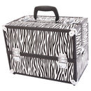 GAOMON Portable Cosmetic Case White Zebra Pattern Makeup Jewelry Box