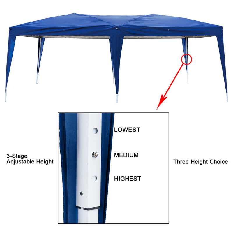 THBOXES 3x6m 4 Window Practical Waterproof Folding Tent Sunscreen Windproof Easy Set up Large Family Tents