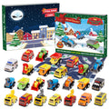 2022 Christmas Advent Calendar for kids with 24 Different Pull Back Cars, Kids Building Toys Advent Calendar Countdown to Christmas, Christmas Stocking Stuffers, Xmas Party Favors Gifts
