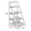 GAOMON 4-tier Plant Stands Ladder Style Waterproof Corner Plant Shelf White
