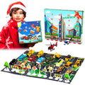 Advent Calendar 2022 Christmas Advent Calendar for Kids Advent Calendar with Alloy Vehicle and Helicopter 24 Days Countdown Calendar Vehicles Toy for Boys, Kids