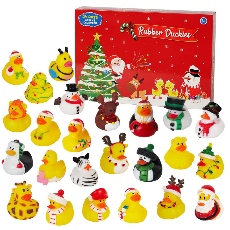 Christmas Advent Calendar 2023 for Kids£¬Christmas 24 Days Countdown Advent Calendar with 24 Rubber Ducks for Boys£¬Girls,Christmas Gift