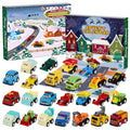 2022 Christmas Advent Calendar with 24 Different Vehicles, 24 Days Countdown Calendar with Pull Back Car for Boys Kids Party Favors, Classroom Prizes, Xmas Gift, Christmas Stocking Stuffers
