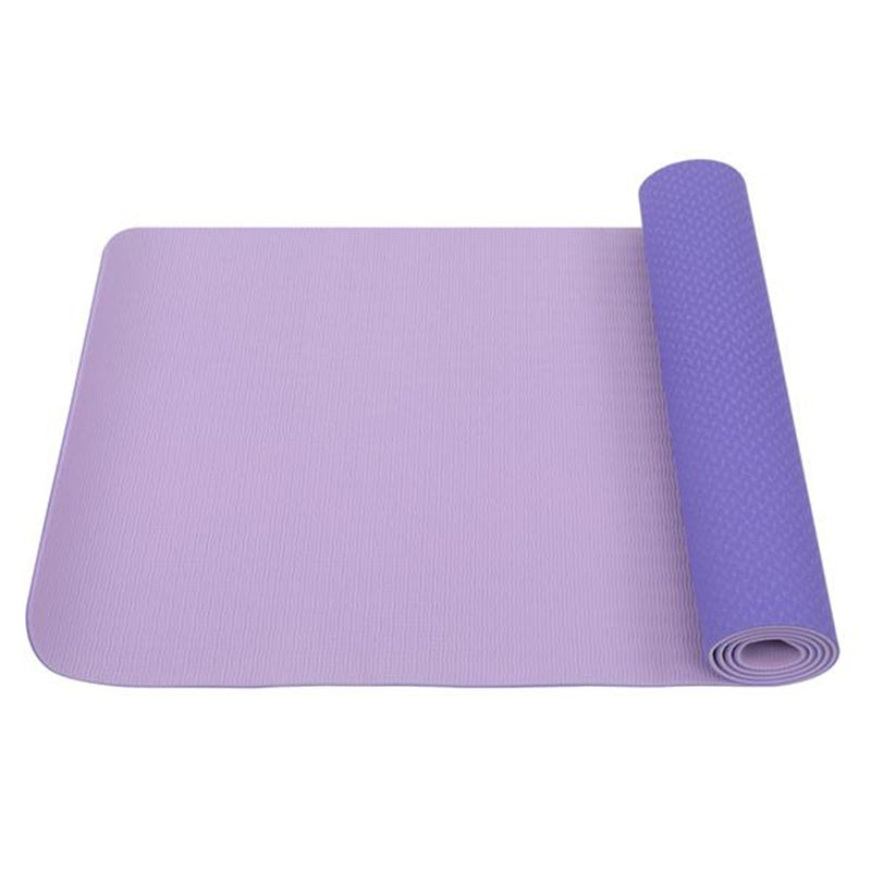 DSSTYLES TPE Yoga Mat 183*61*6cm Non-slip Gym Pad Purple