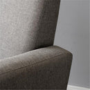 GAOMON Rocking Chair Retro Lounge Chair Relax Chair with Cushion Light Grey