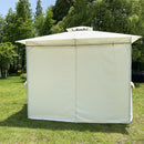 GAOMON 10x10ft Outdoor Tent with 4 Sided Curtains Double Top Waterproof Beige