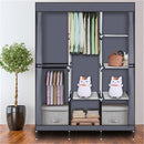 GAOMON 71inch Portable Clothes Closet Home Wardrobe GREY