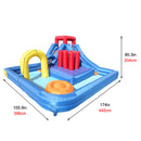 GAOMON Inflatable Castle Water Slide Bouncer Without Fan with Nozzle Arch 4.3x4x2.05m