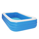 GAOMON 120x72x22inch Inflatable Swimming Pool Wall Cuboid Stored for Backyard Garden Blue