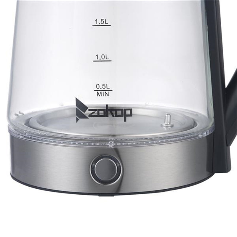 ZOKOP 2.5L Electric Glass Kettle Fast Boiling Water Heater
