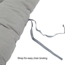 GAOMON Folding Chair Cushion Portable Comfortable 124x48x8cm Grey