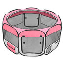 GAOMON Pet Playpen 36 Inch Portable Foldable Fence Pink