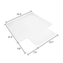 GAOMON Transparent Protective Mat Home-Use Non-slip Chair Pad 90x120x0.22cm