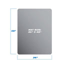 GAOMON Rectangle Protective Mat Home-Use Transparent Non-slip Chair Pad 90x120x0.2cm