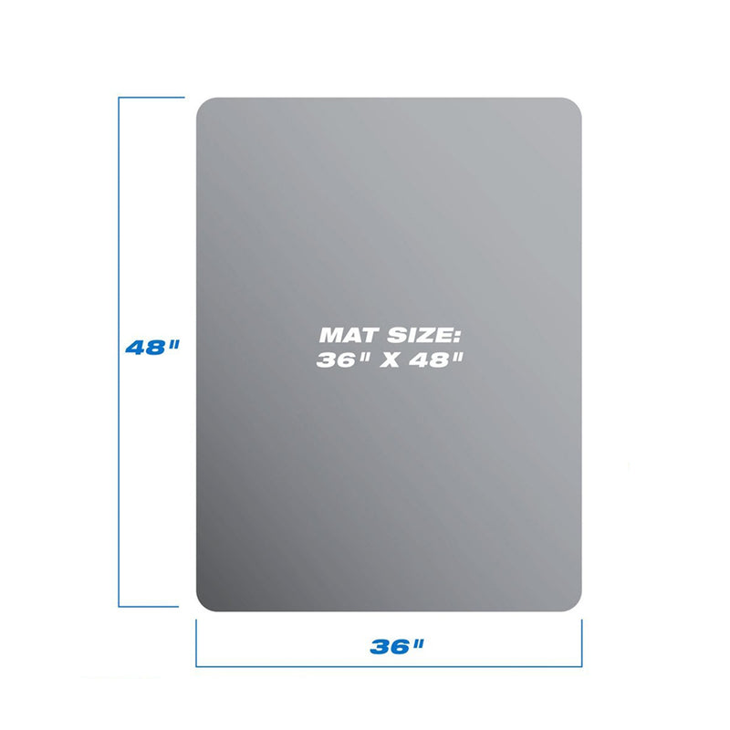 RONSHIN Rectangle Protective Mat Home-Use Transparent Non-slip Chair Pad 90x120x0.2cm