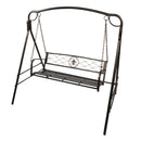GAOMON Flat Iron Tube Double Swing Chair with Back Thin Line