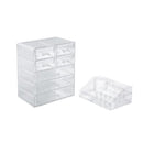 GAOMON 2pcs Makeup Organizer Cosmetic Storage Drawers Acrylic Makeup Holders Transparent