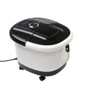 DSSTYLES Foot Bath with Touch Screen Digital Display Automatic Roller Black