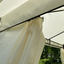 GAOMON 10x10ft Outdoor Tent with 4 Sided Curtains Double Top Waterproof Beige