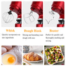 ZOKOP 5.8QT Kitchen Stand Mixer 6 Speeds Low Noise Anti-Skid Red