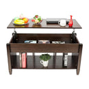 GAOMON Modern Coffee Table Lift Top Wood for Home Living Room Brown