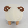 ALICIAN Kids Decorative Animal Storage Stool Home Cartoon Chair White