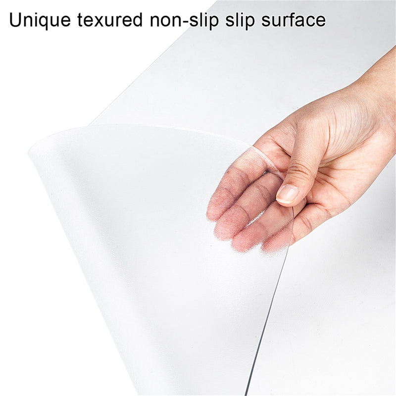 RONSHIN Rectangle Protective Mat Home-Use Transparent Non-slip Chair Pad 90x120x0.2cm