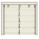 GAOMON 7 Layers 14 Grids Shoe Rack Portable Shoe Cabinet Beige