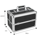 GAOMON Double-open Cosmetic Storage Box Travel Beauty Cosmetic Case Black