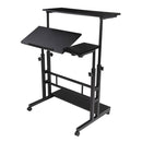 GAOMON Standing Lifting Computer Table Height Adjustable Laptop Desk Black