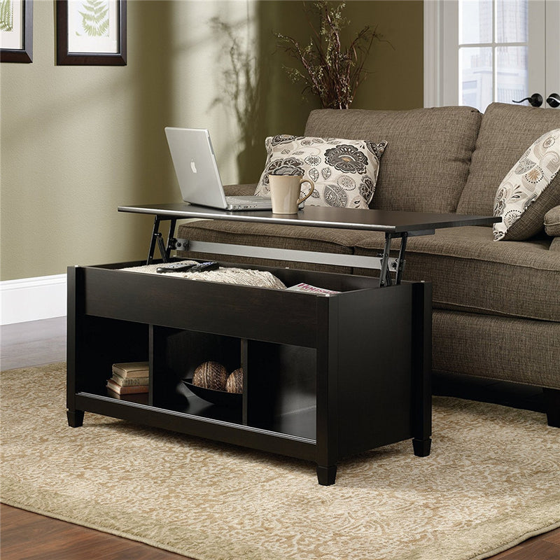 AMYOVE E1 Board Lift-top Coffee Table with Hidden Storage Cabinet Black