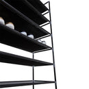 GAOMON Shoe Rack Organizer Storage Shoe Shelves 10-tier Stand Black