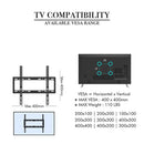 GAOMON TV Stand 26-55 Inches Desktop Single-column 3 Levels Black