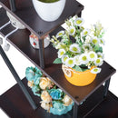 GAOMON 2PCS 5 Layers Semicircle Iron Flower Stand Plant Stand N101