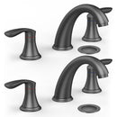 GAOMON Bathroom Sink Faucet Faucet for Bathroom Sink Widespread Matte Black Bathroom Faucet