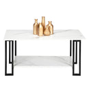 GAOMON 2 Layers 1.5cm Thick Rectangle Coffee Table