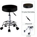 GAOMON Round Bar Stool Height Adjustable Swivel Pub Chair Black