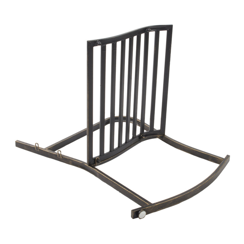 ALICIAN Single Rocking Chair Lightweight Flat Tube Bronze Color Chair