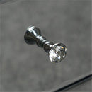 GAOMON Mini Cabinet Table with 3-drawers Nightstand Bedroom Silver