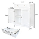 GAOMON Mdf Bathroom Cabinet with 2 Door Drawer Space-Saving Storage Cabinet