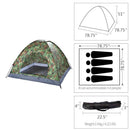 GAOMON Waterproof Camping Tent 3-4 Person Tents Camouflage